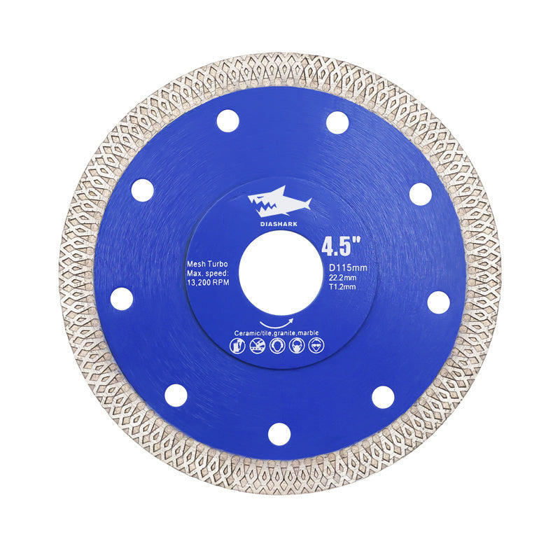 DIASHARK 4"-14" X Mesh Turbo Diamond Blade Cutting for Tile Ceramic Porcelain Marble