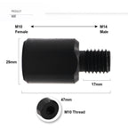 Adaptador de rosca M14 5/8"-11 M10 DIASHARK para brocas Convertidor de conexión para muelas abrasivas