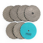 DIASHARK 4" Super Diamond Wet/Dry Polishing Pads for Granite Marble