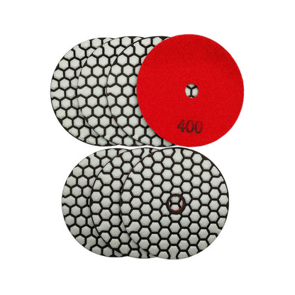 Diashark 7pcs/set #50-buffering #3000 Grit 4 inch Dry Diamond Polishing Pad for Granite Marble