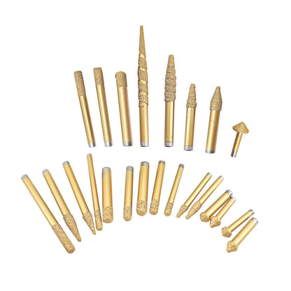 Diashark CNC Diamond Engraving Router Bit Stone Milling Cutter Engraver Marble Granite Tool Blades Carving Knife