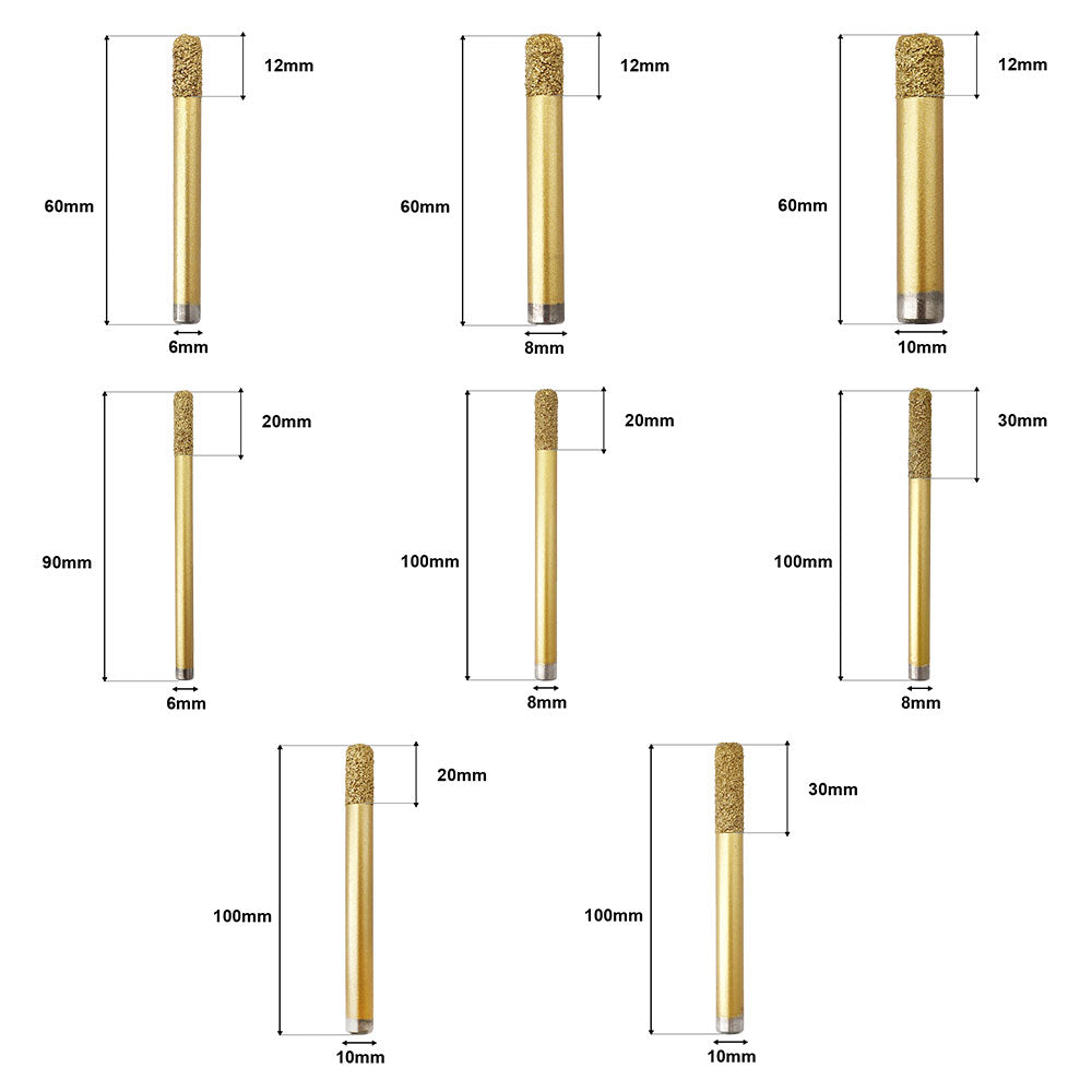 Diashark CNC Diamond Engraving Router Bit Stone Milling Cutter Engraver Marble Granite Tool Blades Carving Knife