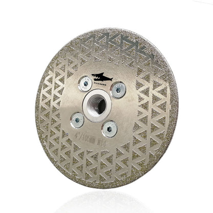 Diashark 4''-9'' Electroplated Cutting and Grinding Disc Single/Double side Coated M14 or 5/8-11 Flange
