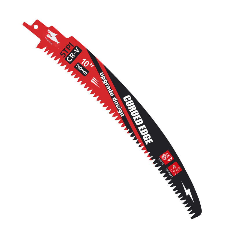 DIASHARK 2/3/5pcs 10”/12”/15" Japanese Teeth Reciprocating Saw Blade 5TPI for Wood Pruning Tree Trimming Wood Cutting with Storage Box