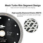 Diashark 4.5"7 " Diamond Saw Blade Cutting Porcelain Tile Ceramic Marble