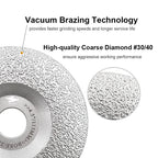 Diashark 4/4.5/5inch Diamond Grinding Cup Wheel for Granite Marble Masonry Convex