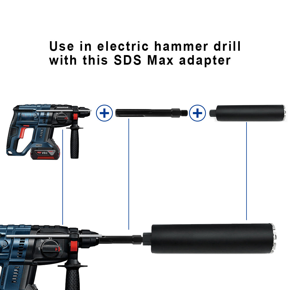DIASHARK Adapter M14 or 5/8"-11/ or M16 Male Thread to SDS-Max Shank