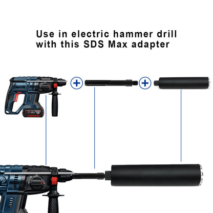 DIASHARK Adapter M14 or 5/8"-11/ or M16 Male Thread to SDS-Max Shank