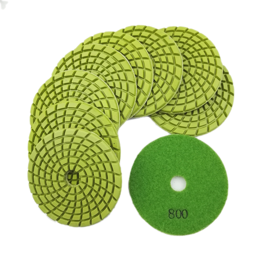 Diashrk 9pcs/12pcs 4" Concrete Resin Wet Diamond Polishing Pads Polishing  Concrete