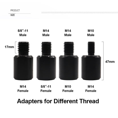 DIASHARK M14 5/8''-11 M10 Thread Adapter Drill Bits  Grinding Wheel Connection Converter