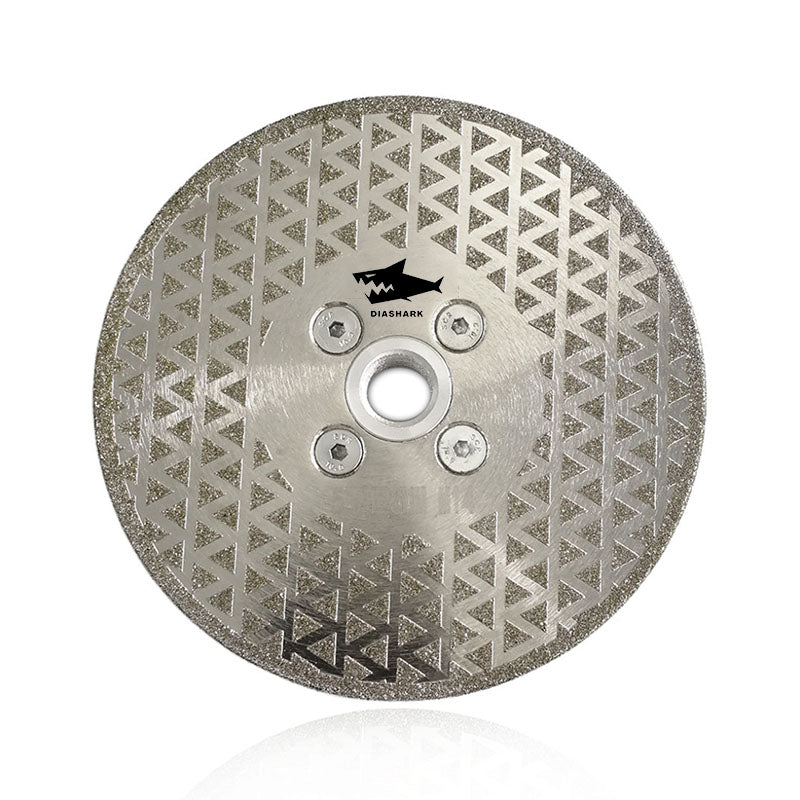 Diashark 4''-9'' Electroplated Cutting and Grinding Disc Single/Double side Coated M14 or 5/8-11 Flange