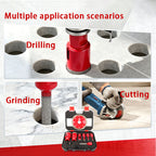 Diashark 9pcs 6-40mm Diamond Drill Core Bits Kit Saw Blade Grinding Rod Set with Box for Tile Porcelain Granite Marble