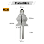 Diashark Diamond Router Bits with 1/2" Shank for Granite Marble 31 sizes 2pcs