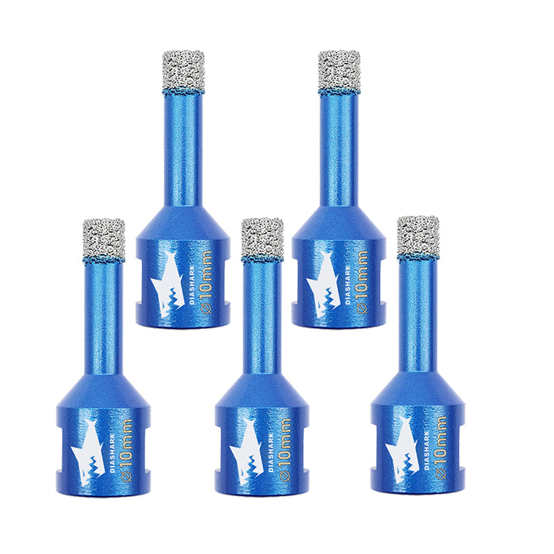 DIASHARK 5pcs 6/8/10/12mm M14 Diamond Core Drill Bits for Porcelain Tile Granite
