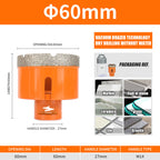 Diashark 6-100MM M14 Diamond Drill Bits Hole Saw Cutter for Porcelain Tile Granite Mortater Marble
