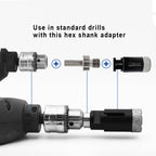 DIASHARK 2PCS Core Drill Bit Adapter 5/8''-11 thread to 3/8" Hexagon Shank
