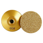 Diashark 2 inch Vacuum Brazed Flat Grinding Wheel for Granite Marble Concrete