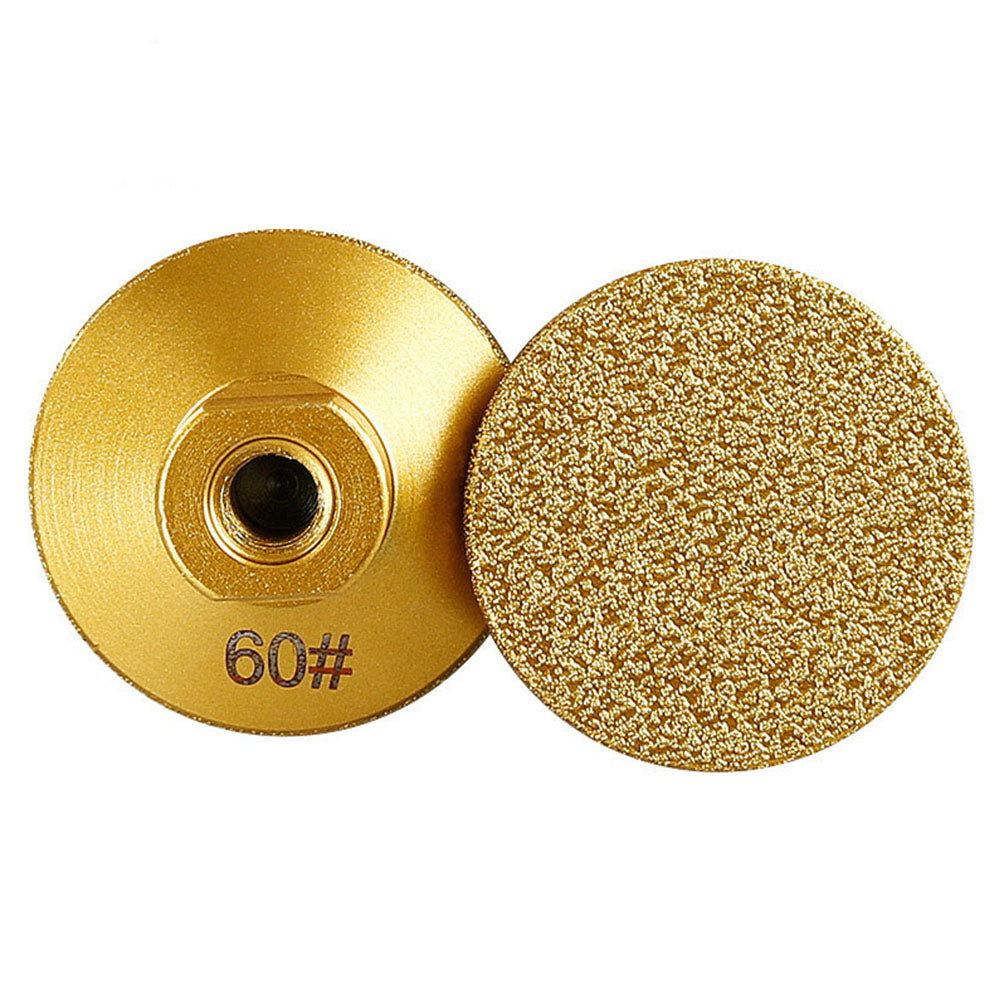 Diashark 2 inch Vacuum Brazed Flat Grinding Wheel for Granite Marble Concrete