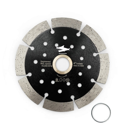 Diashark Hoja de sierra segmentada de diamante para hormigón con múltiples orificios para cortar granito y mármol