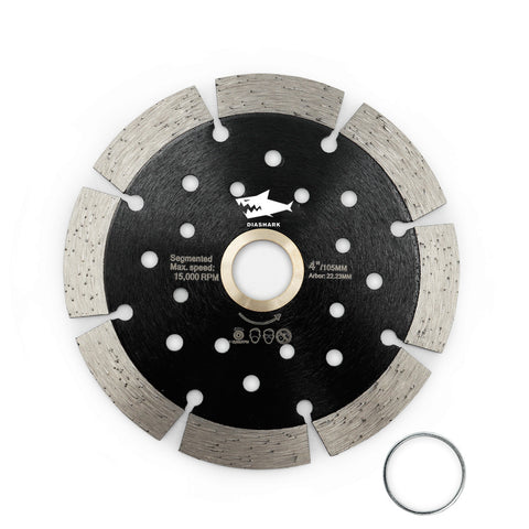 Diashark 4-9inch Diamond Segmented Saw Blade with Multi Holes Cutting Granite Marble