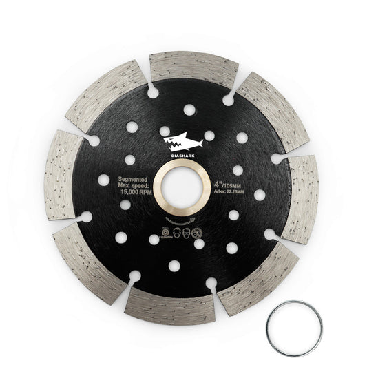Diashark 4/4.5/5“ Diamond Segmented Saw Blade with Multi Holes Cutting Granite Marble