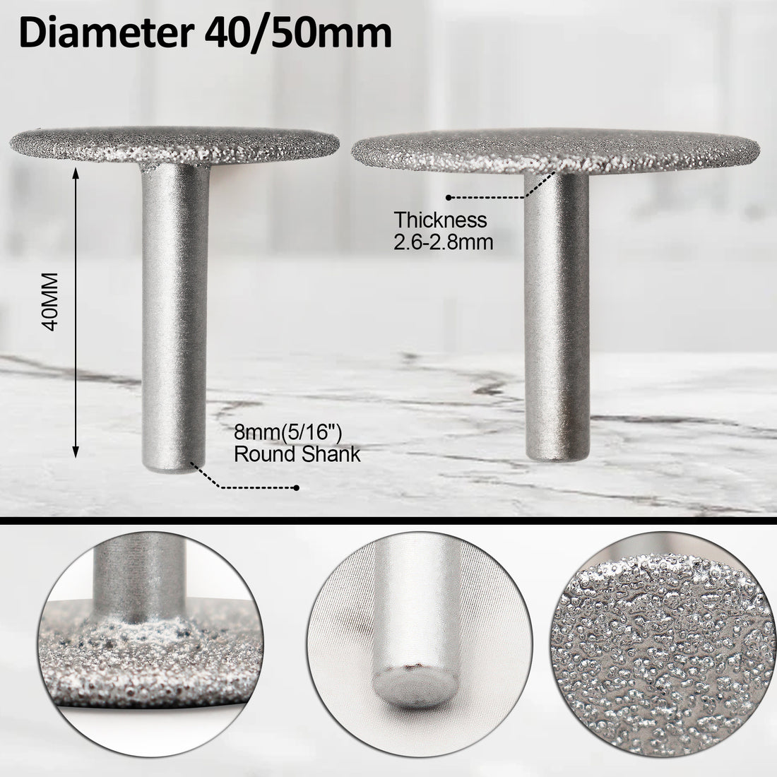 Diashark Mini Diamond Discs Set for cutting grinding engraving granite marble concrete