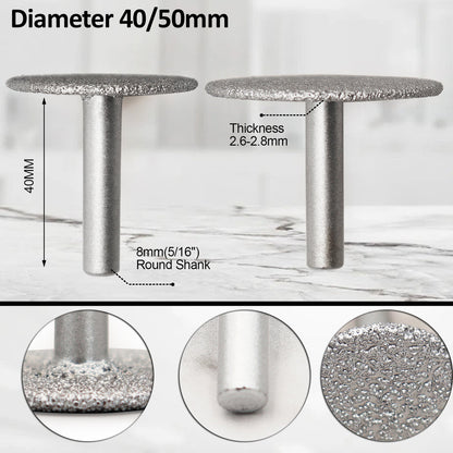 Diashark Mini-Diamantscheiben-Set zum Schneiden, Schleifen, Gravieren von Granit, Marmor, Beton