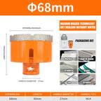 Diashark 6-100MM M14 Diamond Drill Bits Hole Saw Cutter for Porcelain Tile Granite Mortater Marble