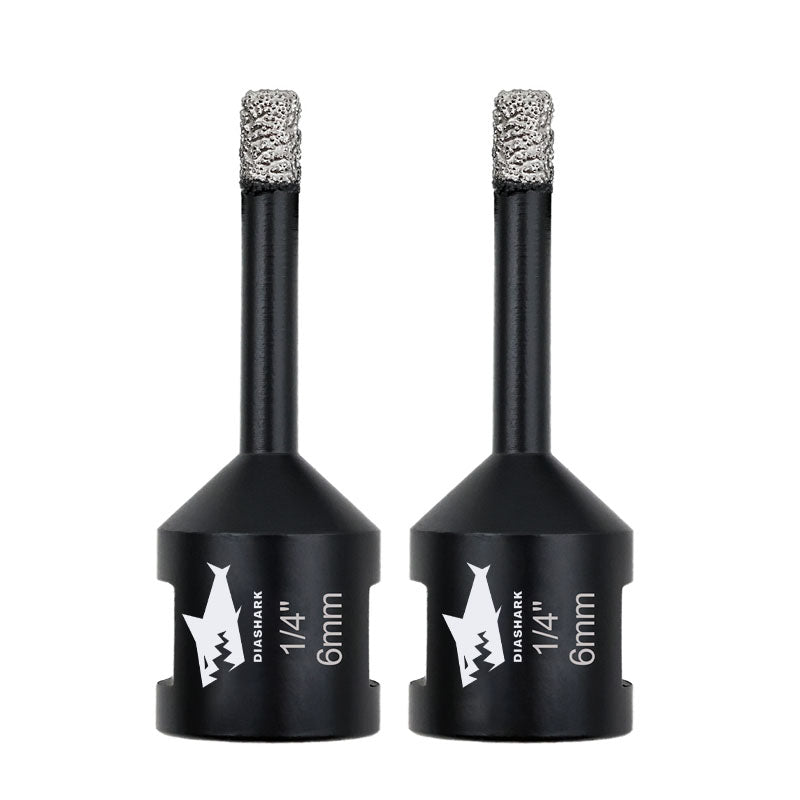 DIASHARK 2pcs 6/8/10/13/16mm 5/8''-11 Diamond Core Drill Bits for Porcelain Tile Ceramic Granite