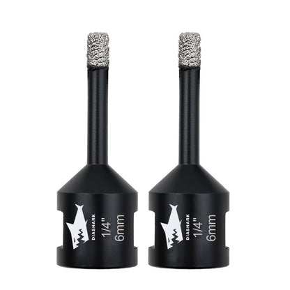 DIASHARK 2pcs 6/8/10/13/16mm 5/8''-11 Diamond Core Drill Bits for Porcelain Tile Ceramic Granite
