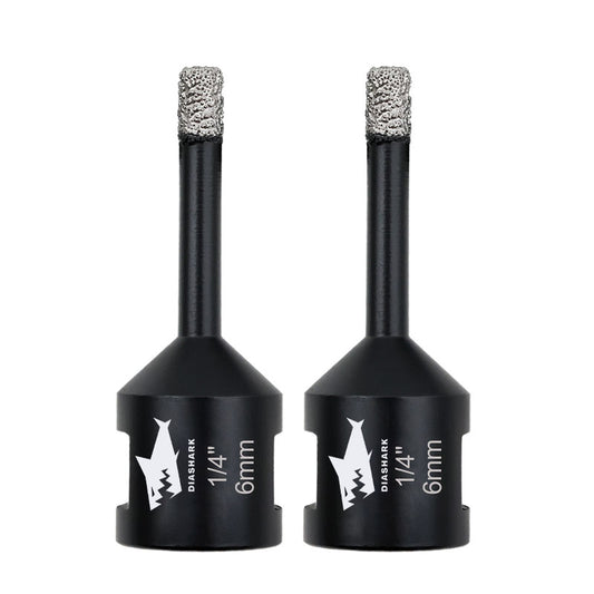 DIASHARK 2pcs 6/8/10/13/16mm 5/8''-11 Diamond Core Drill Bits for Porcelain Tile Ceramic Granite