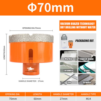 Diashark 6-100MM M14 Diamond Drill Bits Hole Saw Cutter for Porcelain Tile Granite Mortater Marble