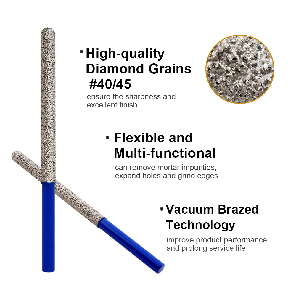 Diashark Diamond Mortar Raking Bit for Mortar Raking Tuck Pointing Masonry Stone Brick Removal M14 or 5/8"-11 Thread or Shank