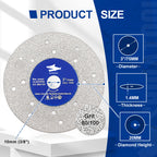 Diashark 75/115/125mmcs Porous Widened Cutting Blade  Ultra-Thin Disc Porcelain Tile Marble Glass Granite