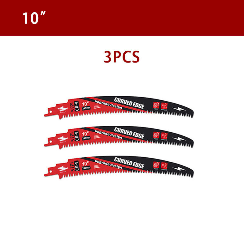 DIASHARK 2/3/5pcs 10”/12”/15" Japanese Teeth Reciprocating Saw Blade 5TPI for Wood Pruning Tree Trimming Wood Cutting with Storage Box