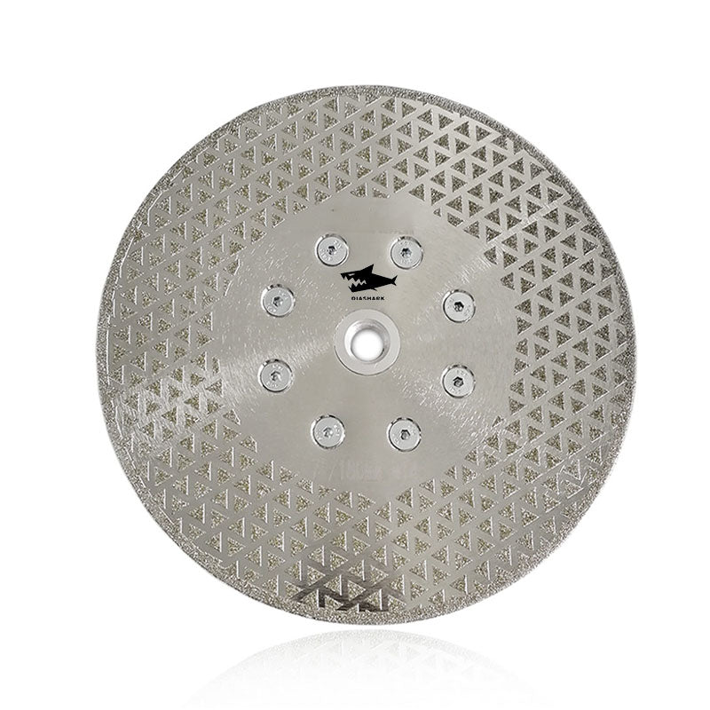 Diashark 4''-9'' Electroplated Cutting and Grinding Disc Single/Double side Coated M14 or 5/8-11 Flange
