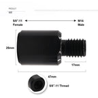 Adaptador de rosca M14 5/8"-11 M10 DIASHARK para brocas Convertidor de conexión para muelas abrasivas