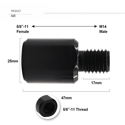 DIASHARK M14 5/8''-11 M10 Thread Adapter Drill Bits  Grinding Wheel Connection Converter