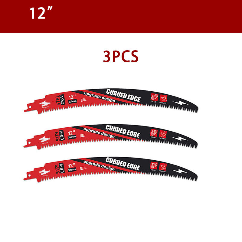 DIASHARK 2/3/5pcs 10”/12”/15" Japanese Teeth Reciprocating Saw Blade 5TPI for Wood Pruning Tree Trimming Wood Cutting with Storage Box