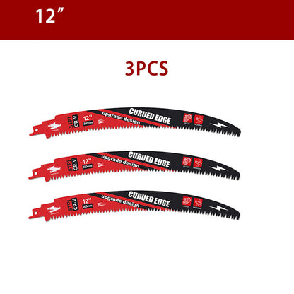 DIASHARK 2/3/5pcs 10”/12”/15" Japanese Teeth Reciprocating Saw Blade 5TPI for Wood Pruning Tree Trimming Wood Cutting with Storage Box