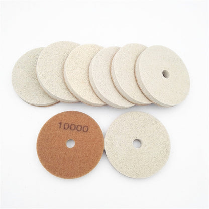 4" Schwammfaser-Polierpads für Marmor und weichere Steine