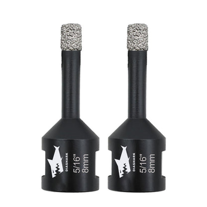 DIASHARK 2pcs 6/8/10/13/16mm 5/8''-11 Diamond Core Drill Bits for Porcelain Tile Ceramic Granite