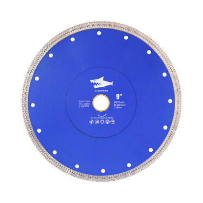 DIASHARK 4"-14" X Mesh Turbo Diamond Blade Cutting for Tile Ceramic Porcelain Marble