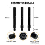 Adaptador DIASHARK Rosca macho M14 o 5/8"-11/ o M16 a vástago SDS-Max