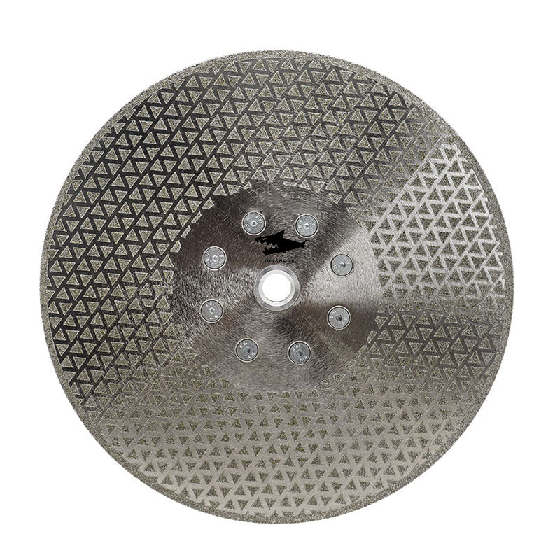 Diashark 4''-9'' Electroplated Cutting and Grinding Disc Single/Double side Coated M14 or 5/8-11 Flange