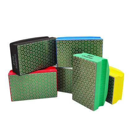 Diashark #50-800 Grit Diamond Hand Electroplated Polishing Pad for Granite Marble Glass Concrete
