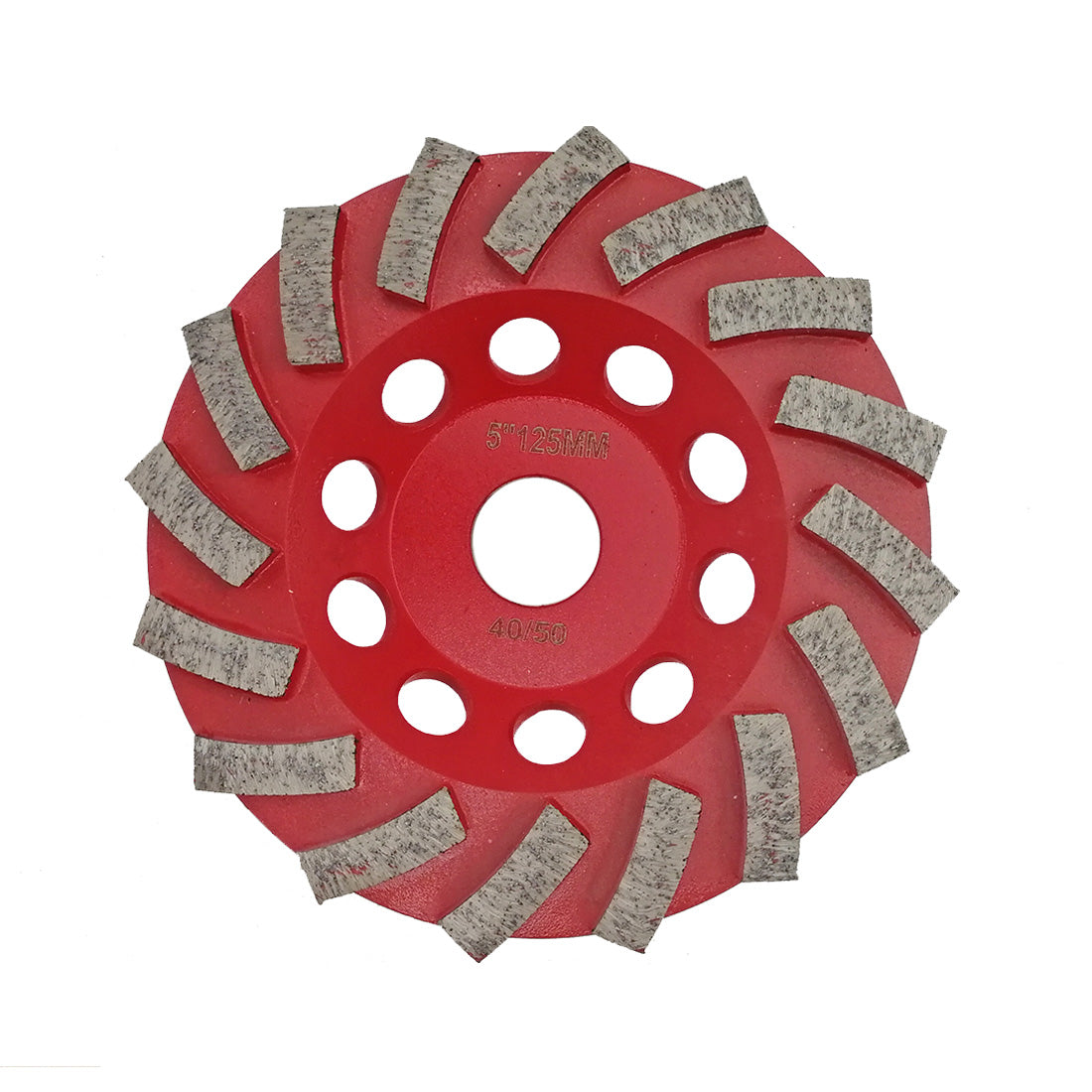 Diashark Concrete Turbo Row Diamond Grinding Cup Wheel Hard Masonry Marble Weld Turbo Cup Disc Fits 7/8 Inch Arbor from 4" to 7"