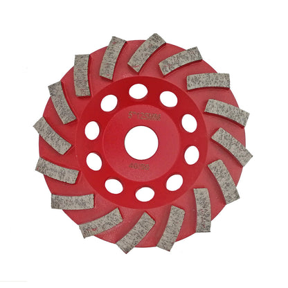 Diashark Concrete Turbo Schleifscheibe Diamant Topfscheibe Hartmauerwerk Marmor Schweißnaht Turboscheibe für 7/8 Zoll Dorn von 4" bis 7"