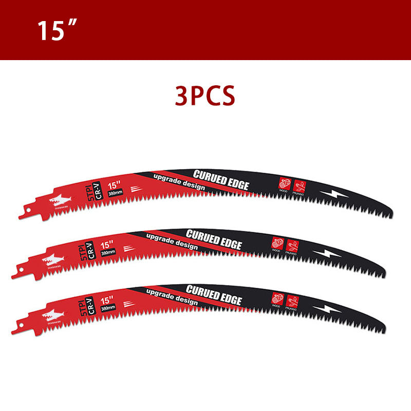 DIASHARK 2/3/5pcs 10”/12”/15" Japanese Teeth Reciprocating Saw Blade 5TPI for Wood Pruning Tree Trimming Wood Cutting with Storage Box