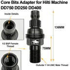 DIASHARK Adaptador de taladro Shifter para Hilti DD-BL DD200 DD-BU DD-BI DD300